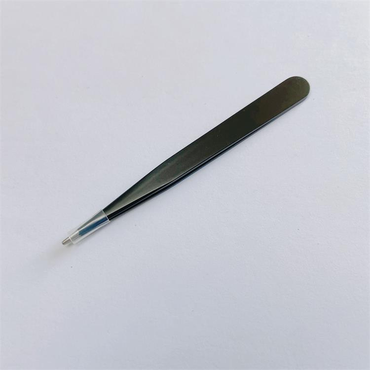 High Quality Makeup Beauty Care Black Painting Pointed Beauty Eye Lash Tweezers
