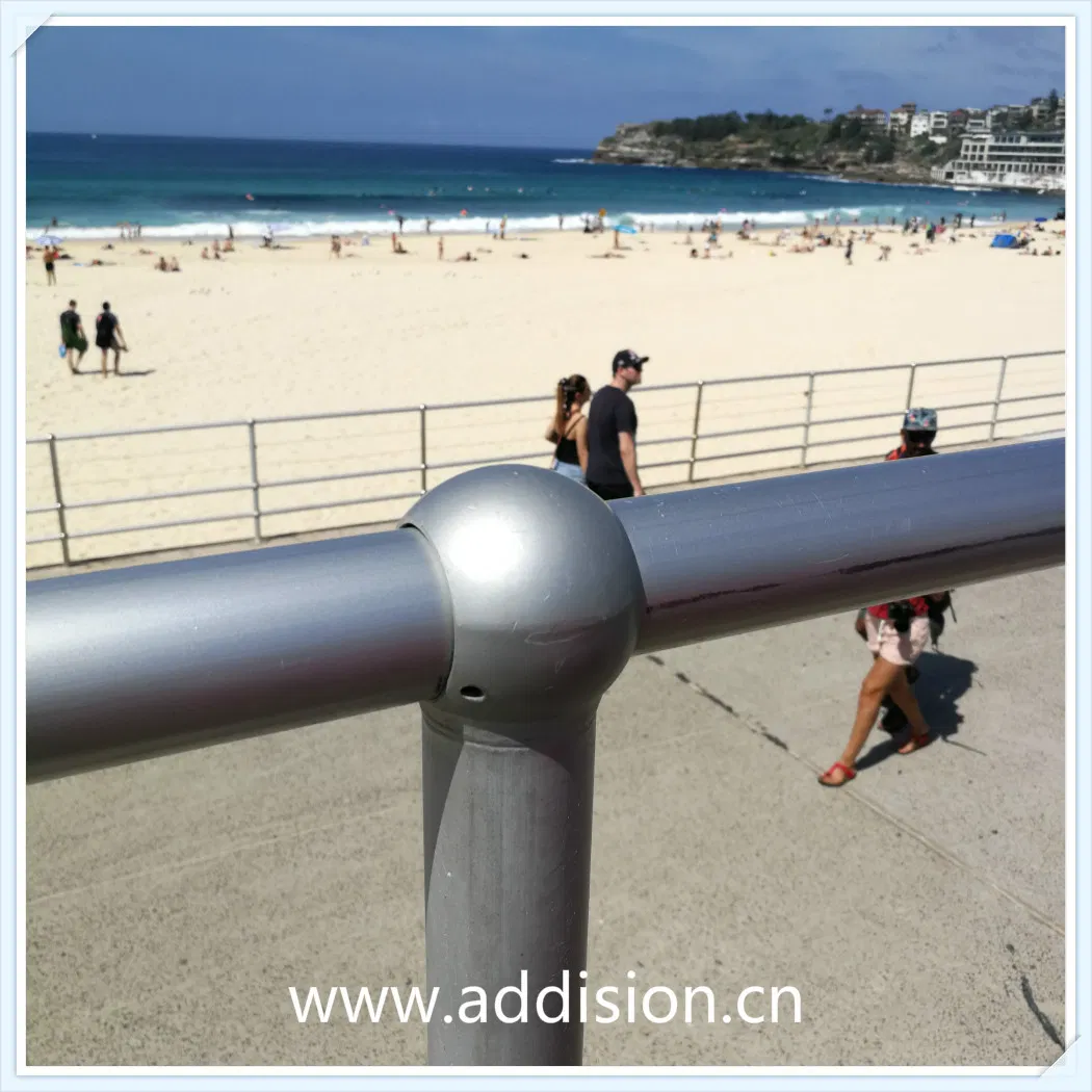 Handrail Stanchion Components, Ball Tube Stanchion System, Galvanised Handrail Standards