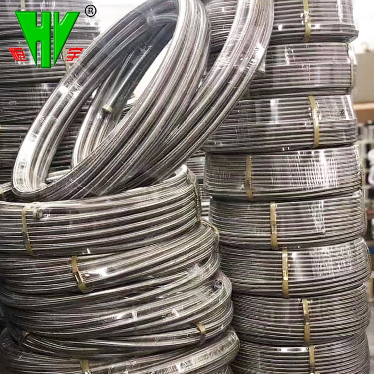 Гофрированный шланг PTFE с оплеткой SS304 для высоких температур