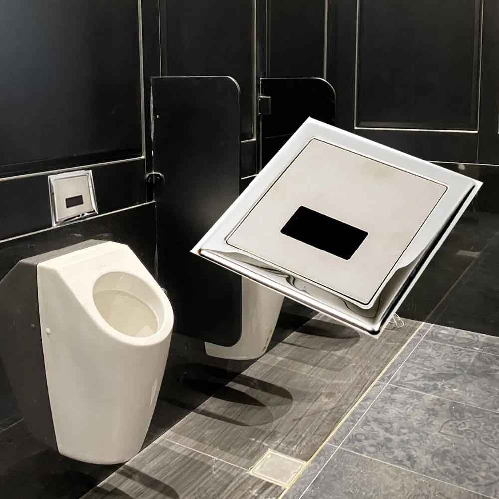 Wall-Mounted Flush Valve Automatic Infrared Sensor No-Touch Urinal Flusher Valve