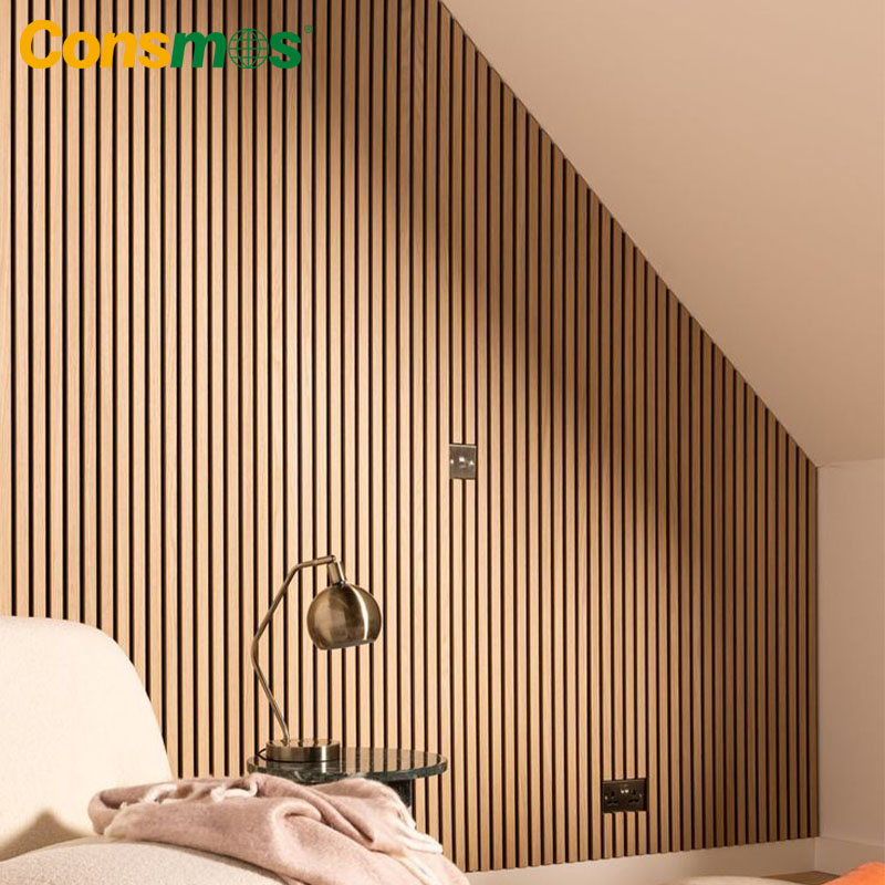 Factory Price 2400/3000*600mm Black Slatted Decorative Board Acoustic Wooden Sound Absorption Panels