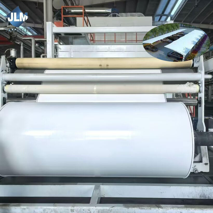 Self-Cleaning Quality PVDF Lacquer 1100dtex 30X30 PVC Coated Membrane Structure Fabric