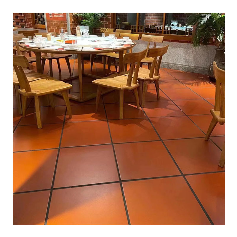 Outdoor Red Kitchen Surface Porcelain Matte Terracotta Floor Tile