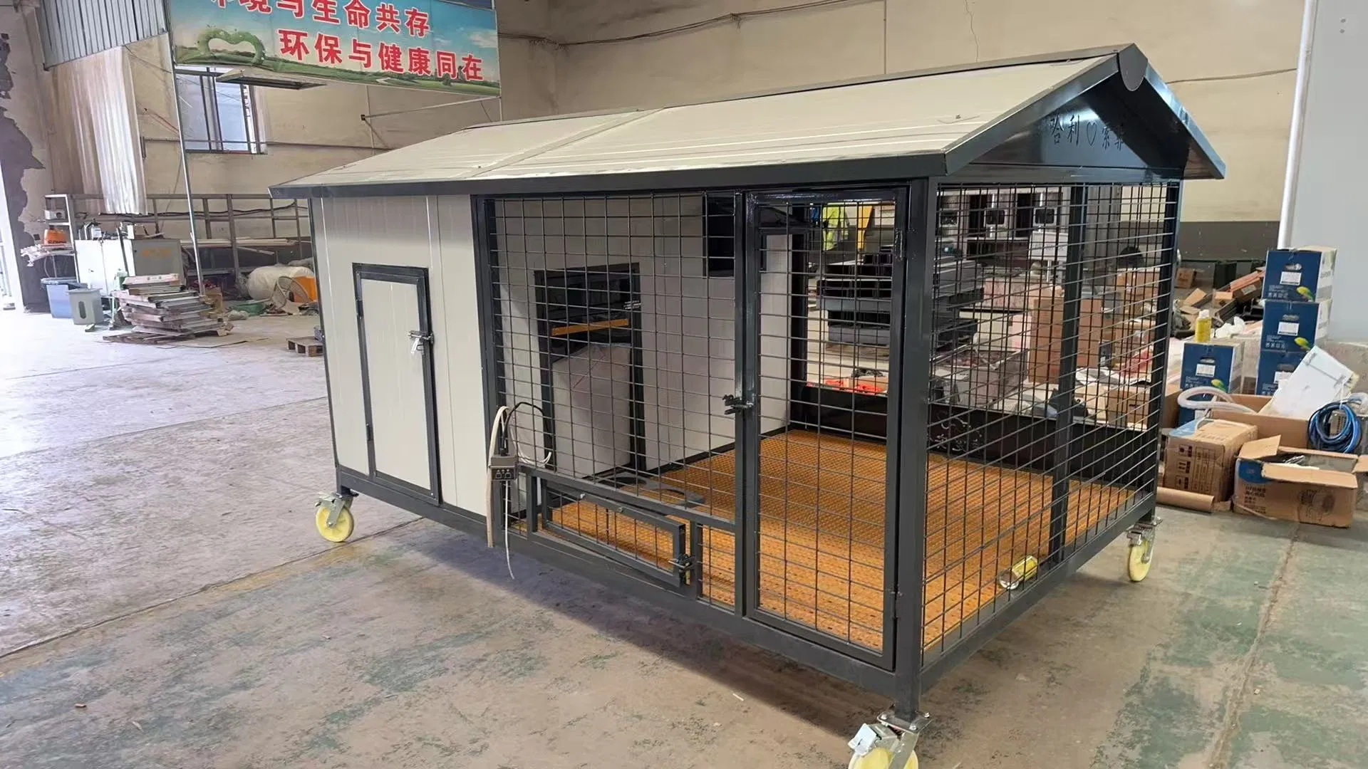 Heavy-Duty Pet House with AC for All-Day Outdoor Comfort