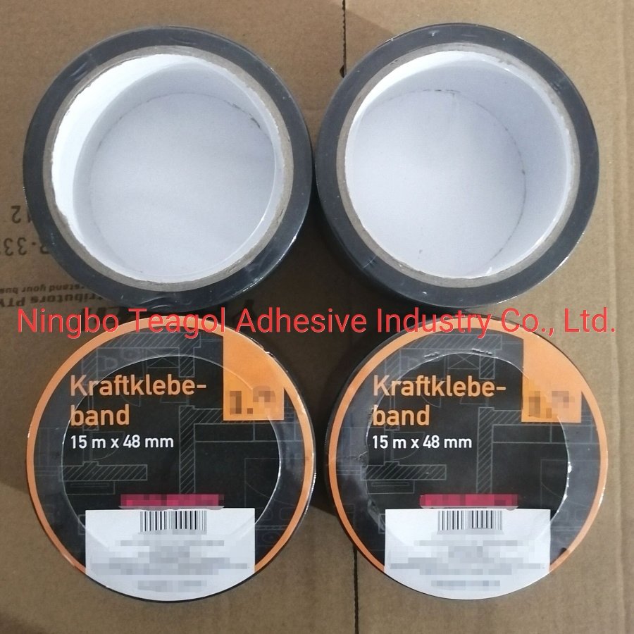 48mmx15m PVC Duct Tape Black 48mmx15m Pipe Wrapping Tape Black