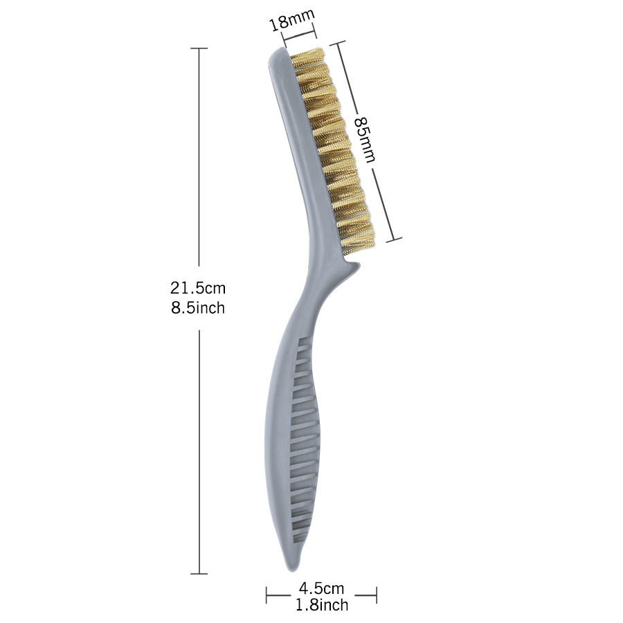 Rolingdog-Standard 90089g 3PC Multi-Purpose Brush Set Brass Synthetic Filament Stainless Steel