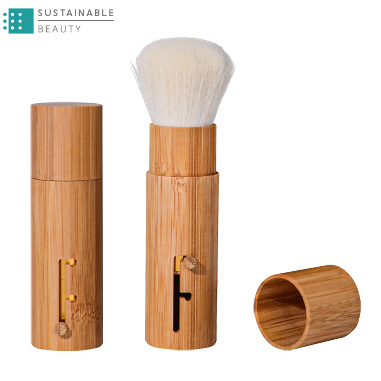 Private Label Luxury Travel Mini Goat Hair Bamboo Cosmetics High Quality Makeup Brush Set