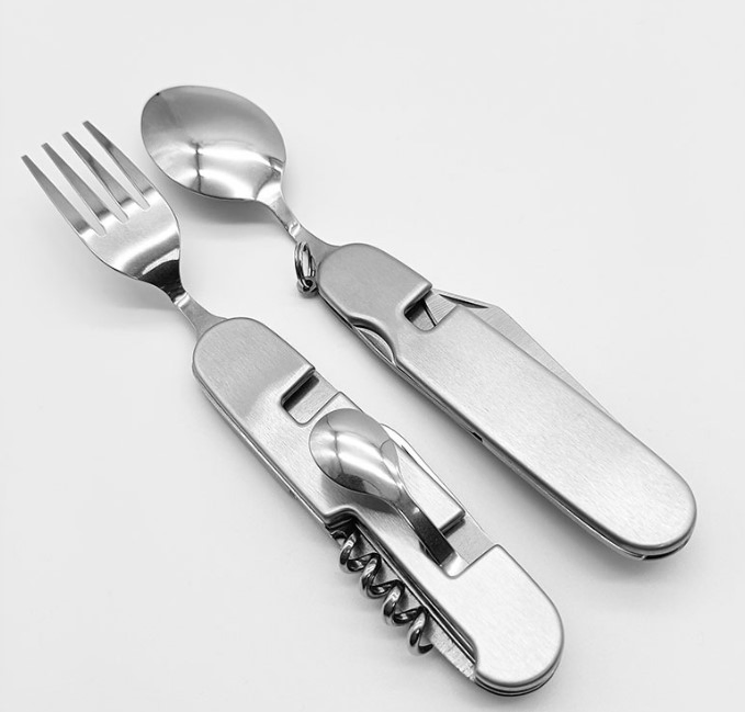 Picnic Multifunction Foldable Outdoor Camping Multi Tool Cutlery G107s