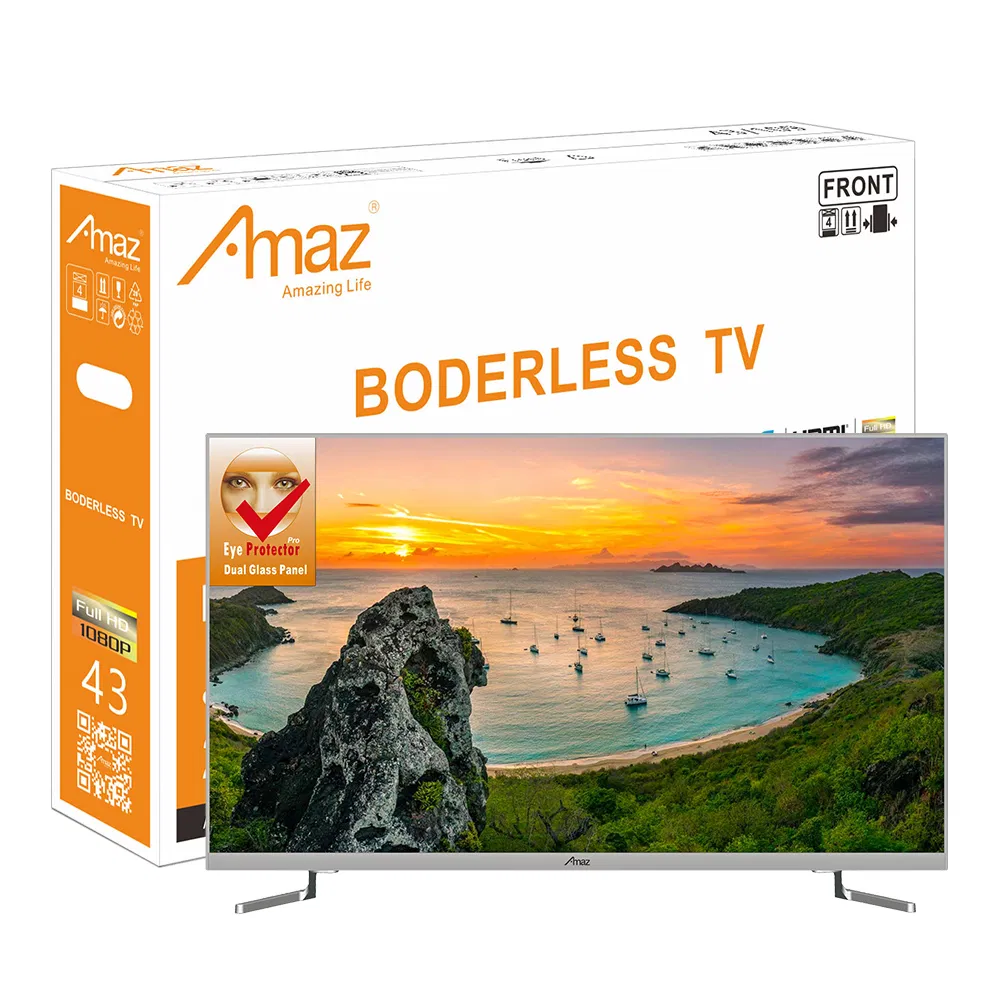 Amaz LED TV Smart 32/43inch Android 4K UHD Television Custom Logo