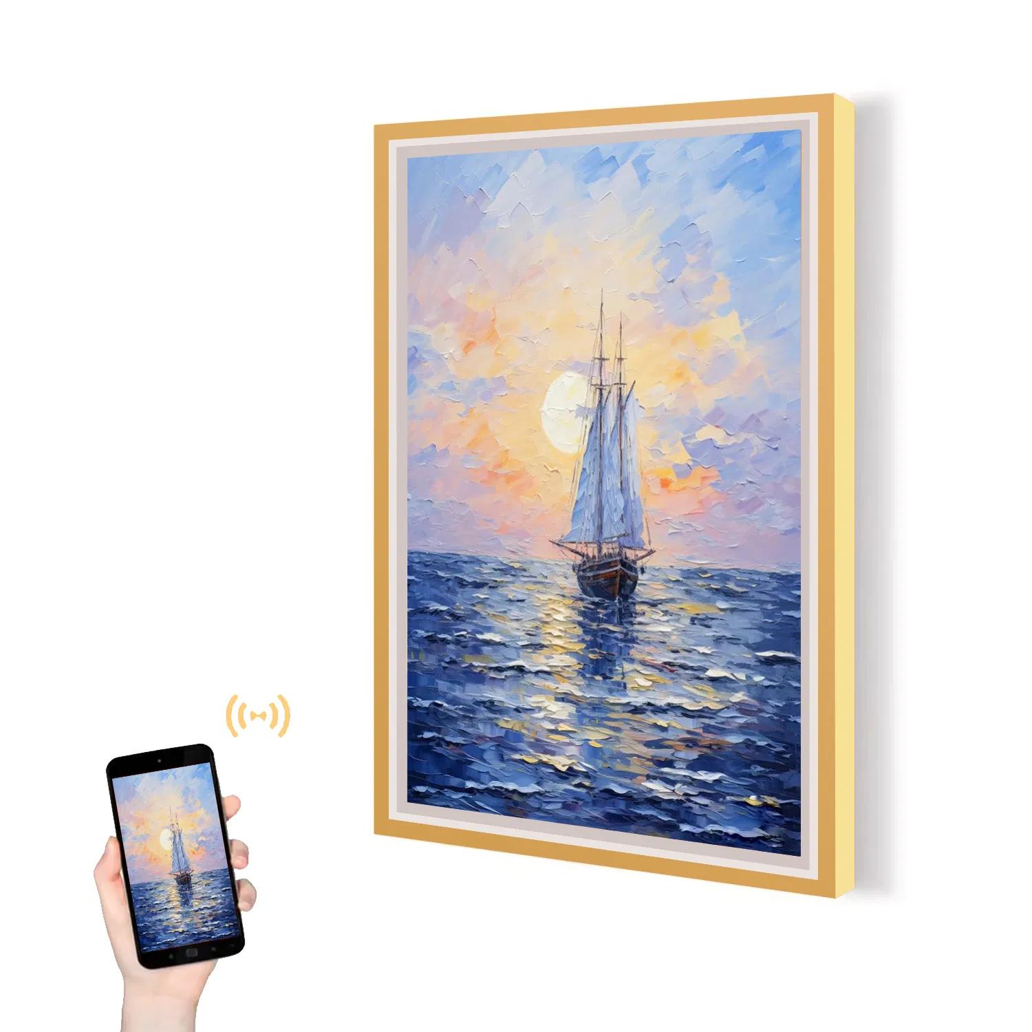 Digital Photo Frame with Android OS for Art and Industry