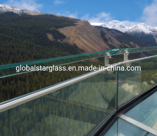 10+10+10mm Decorative Anti-Slip Tempered Glass/Toughened Textured Non-Slip/Anti-Slip Glass/Laminated Glass/Frosted Glass/Design Glass for Floor and Stairs