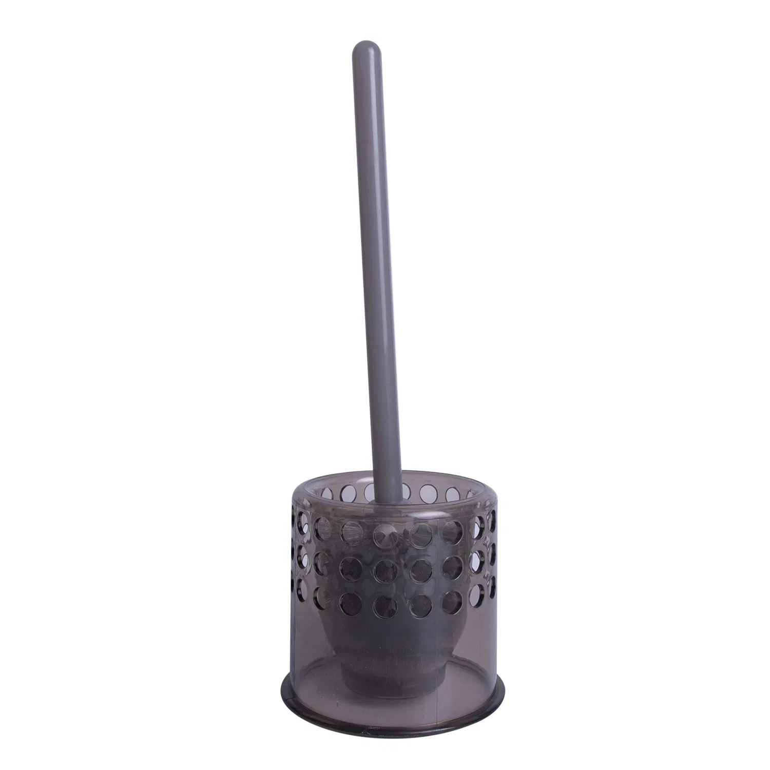 Clear Crystal Toilet Bowl Brush and Holder Black