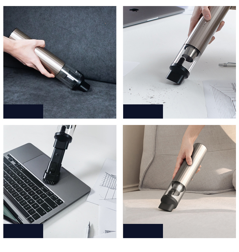 120W Portable 12V Cordless Mini Car Seat Handheld USB Rechargeable 15kpa Powerful Wireless Handy Small Car Vacuum Cleaner