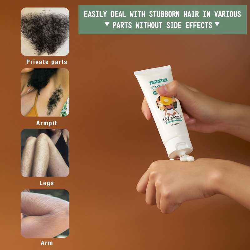 Natural Harmless Body Hair Growth Inhibitor Whitening Moisture Permanent Hair Removal Cream