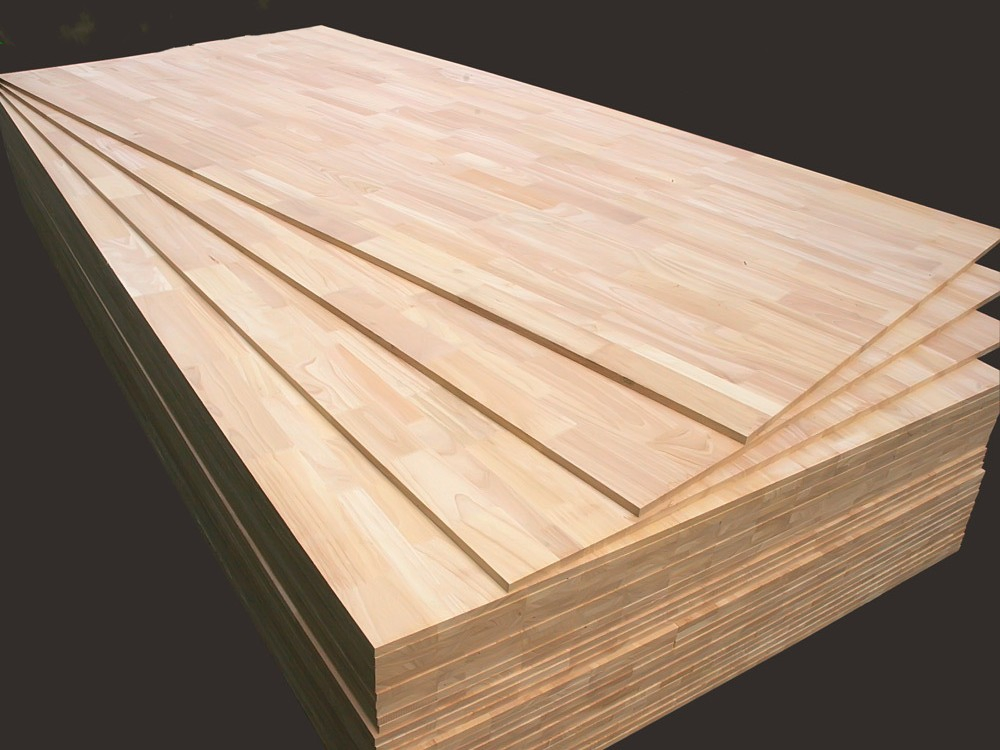AA Grade Ab Grade 18mmx1220mmx2440mm 18mm4X8 Rubber Wood Finger Joint Board From Shandong Good Wood