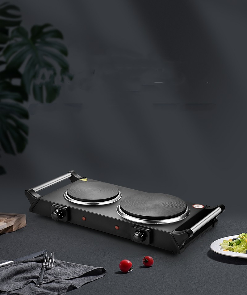 Portable Electric Stove Twin Solid Hot Plate Cooktop Cooker Electric Stove for Cooking