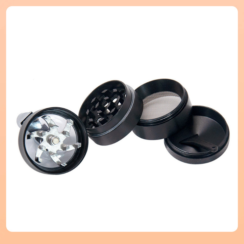 Hot Selling Window Style Top Selling Premium 4 Layers Hand Rolling Crank Tobacco Herb Grinder