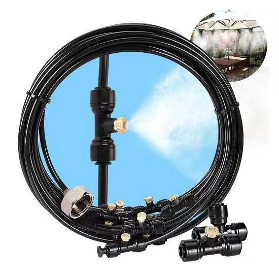Multifunctional Mister Pump Brass Misting Nozzle Mist Irrigation System for Humidification