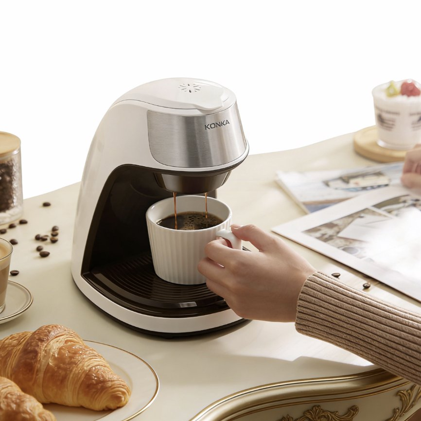 Mini American Drip Coffee Maker Compact Easy Clean Safe