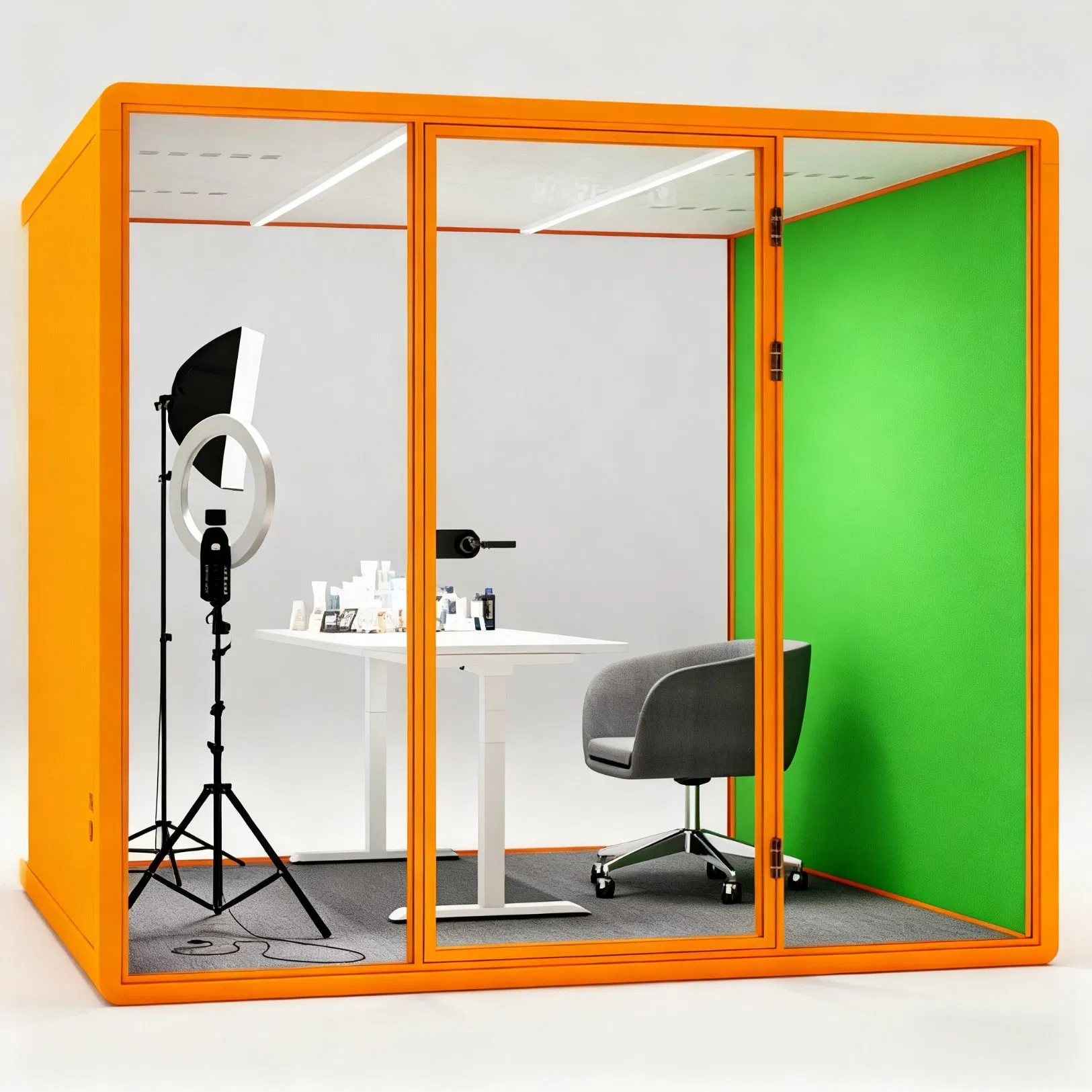Meeting Pod Silent Glass Phone Booth Casa Modular Soundproof Silence Box Office