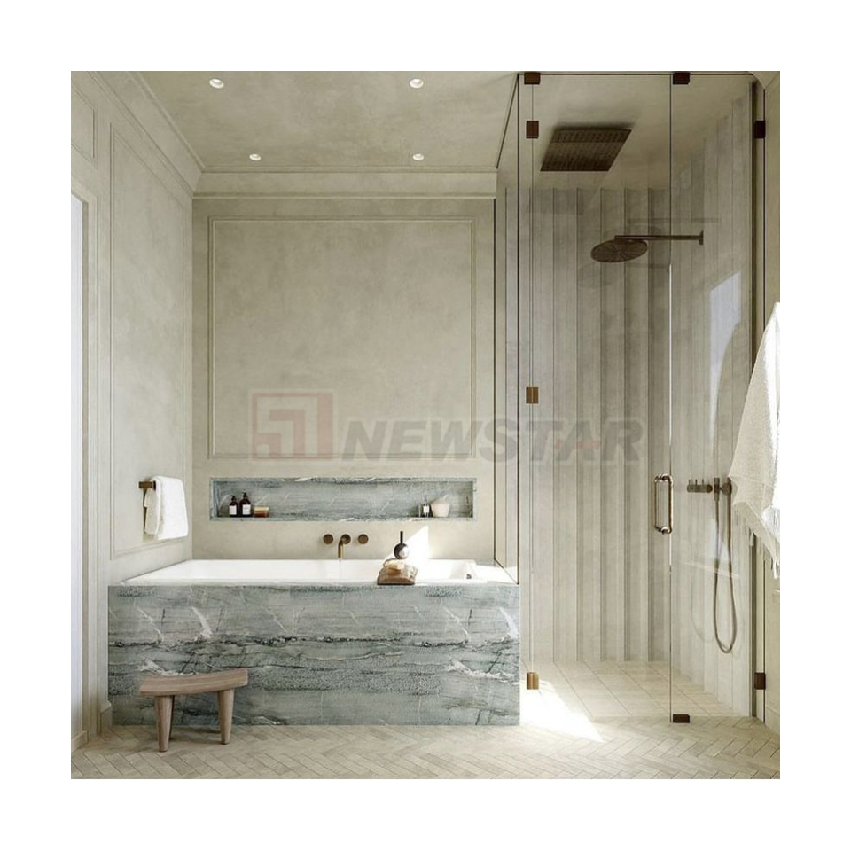 Мраморная ванна Starstone Luxury с подсветкой и гидромассажем