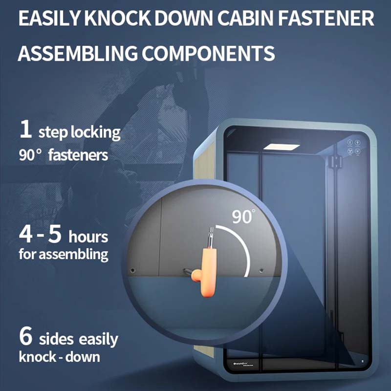 Indoor Soundproof Booth with Ventilation for Office Pod