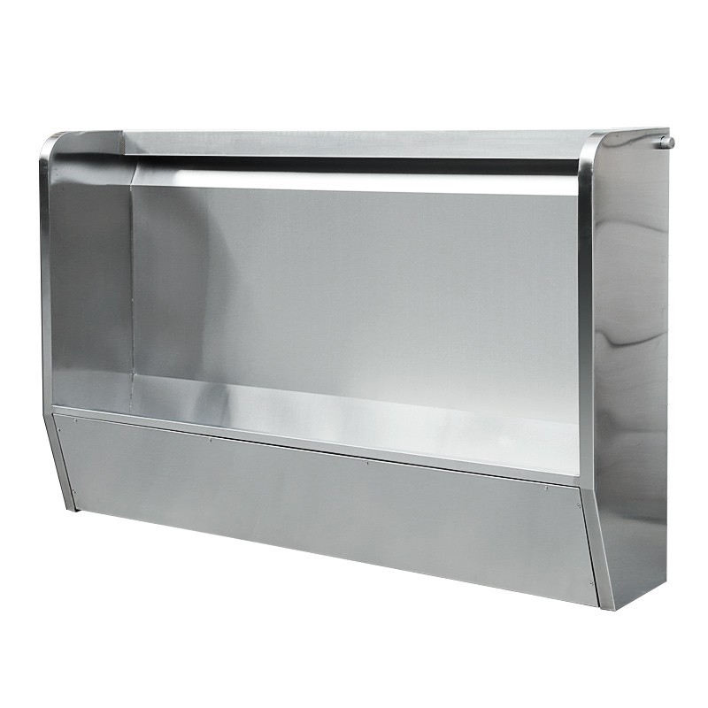 Custom Made Stainless Steel Slab Urinals Heavy Duty Stainless Steel Floor-Standing Urinal Trough for Schools and Sports Stadiums