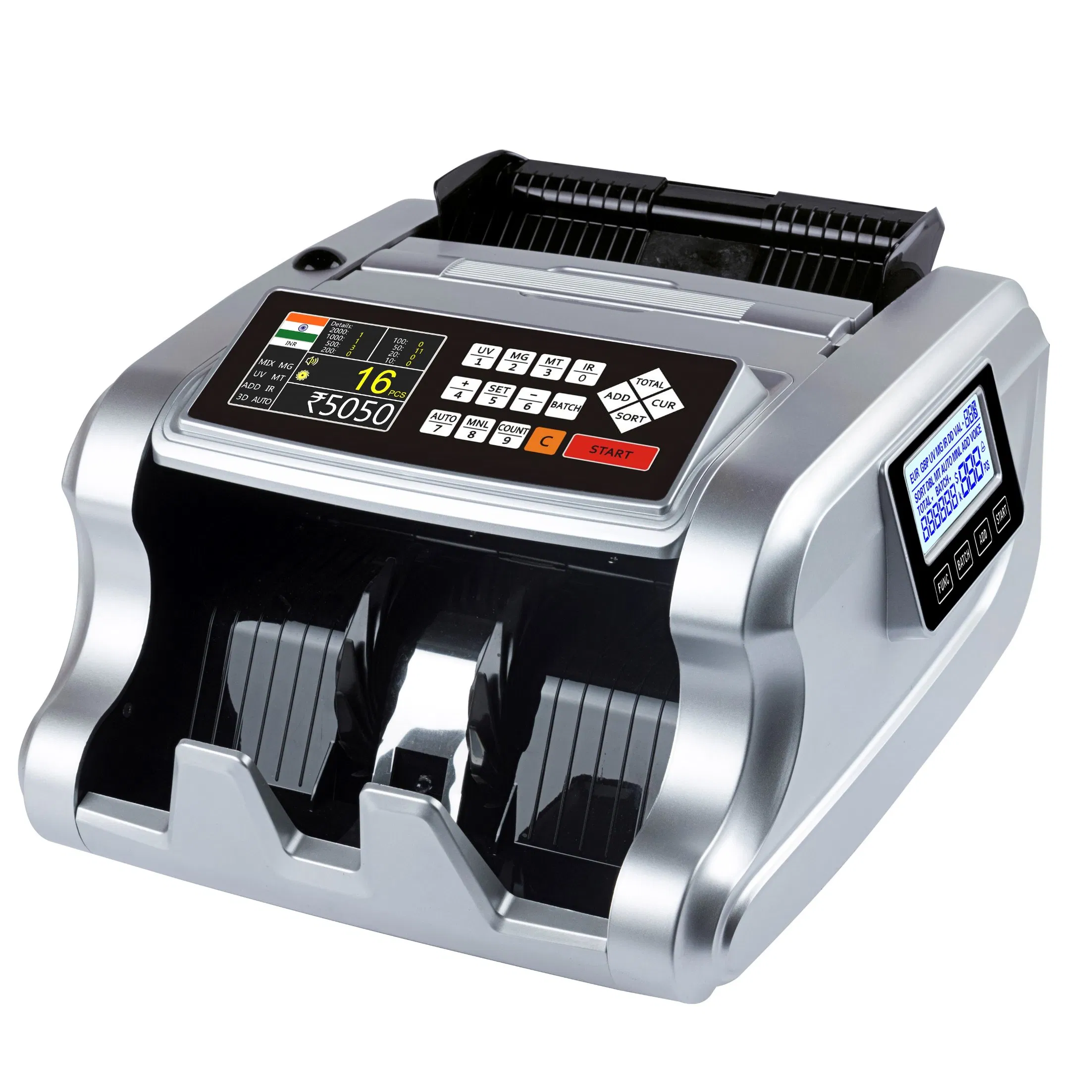 Al-6700 Cash Counter Home-Use Currency Counting Machine Banknote Counter of Euro USD