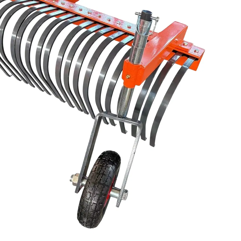 Heavy-Duty Tractor Mounted Landscape Rake for Efficient Hay Collection