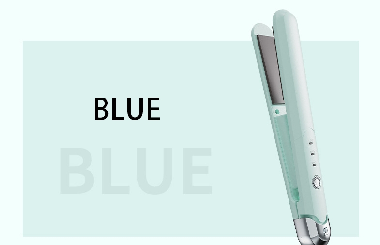 Wireless Type-C Travel Mini Hair Straightener 2 in 1 Adjustable Temperature Ceramic Curling Iron Hair Curler with LED Display