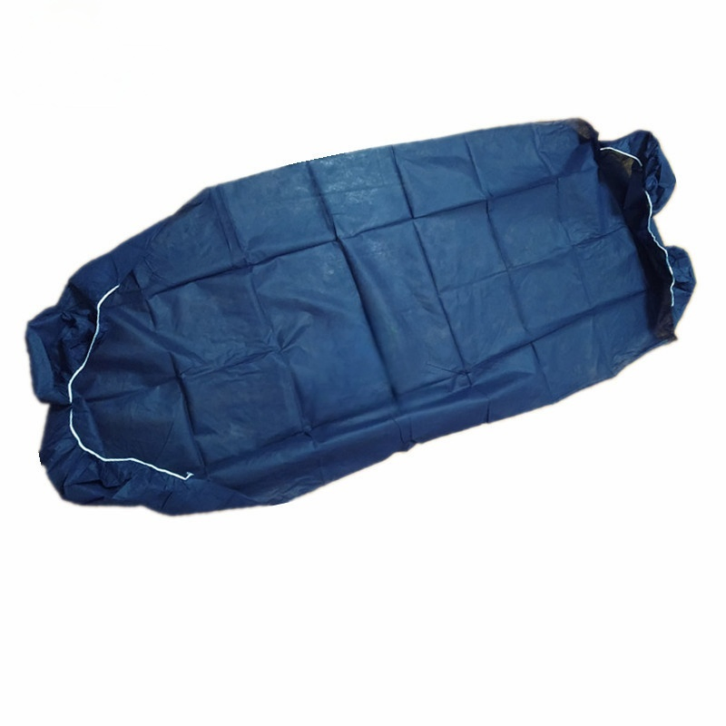 Disposable Heavy Duty Elastic Bed Cover Breathable Disposable Fitted Sheets for SPA Navy Blue Non Woven Fabric