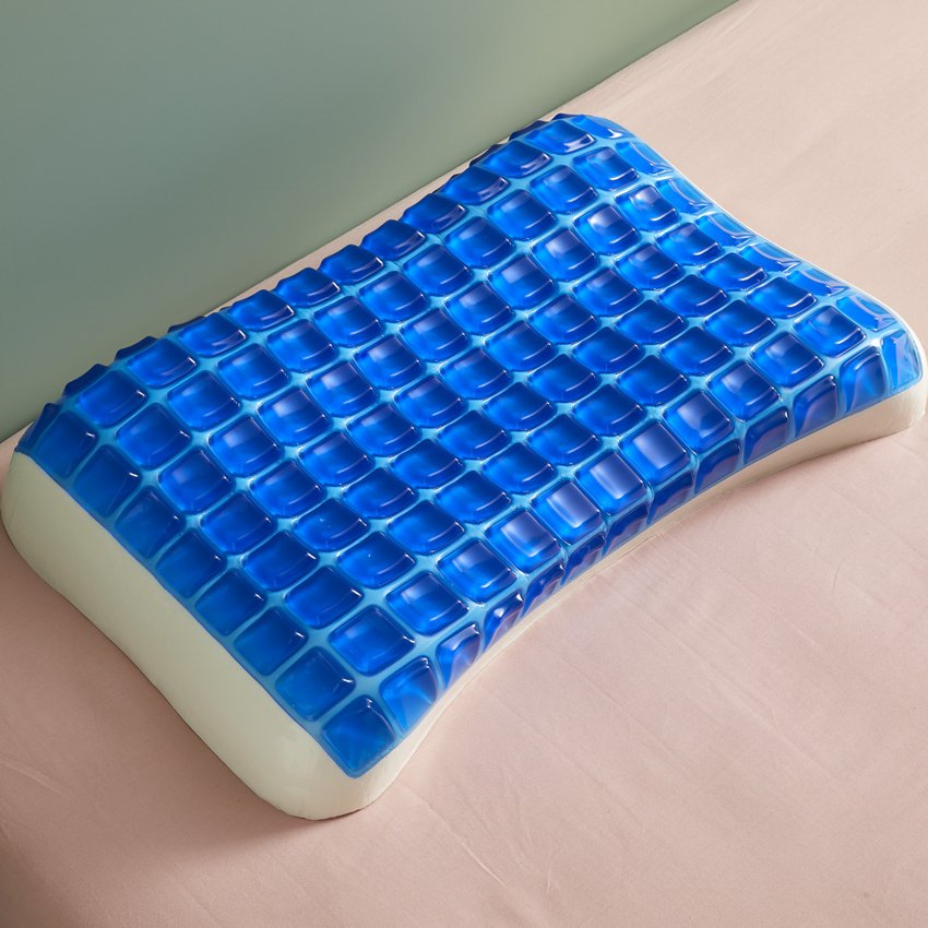 Massage Pillow Gel Cooling Memory Foam Pillow Bed Neck Massage
