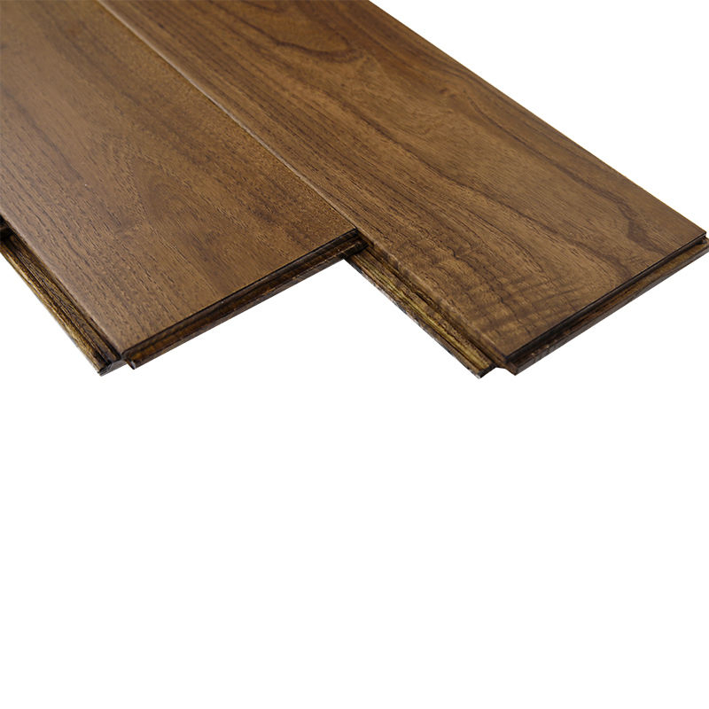 Premium Locust Wood Indoor Flooring in Elegant Walnut Finish
