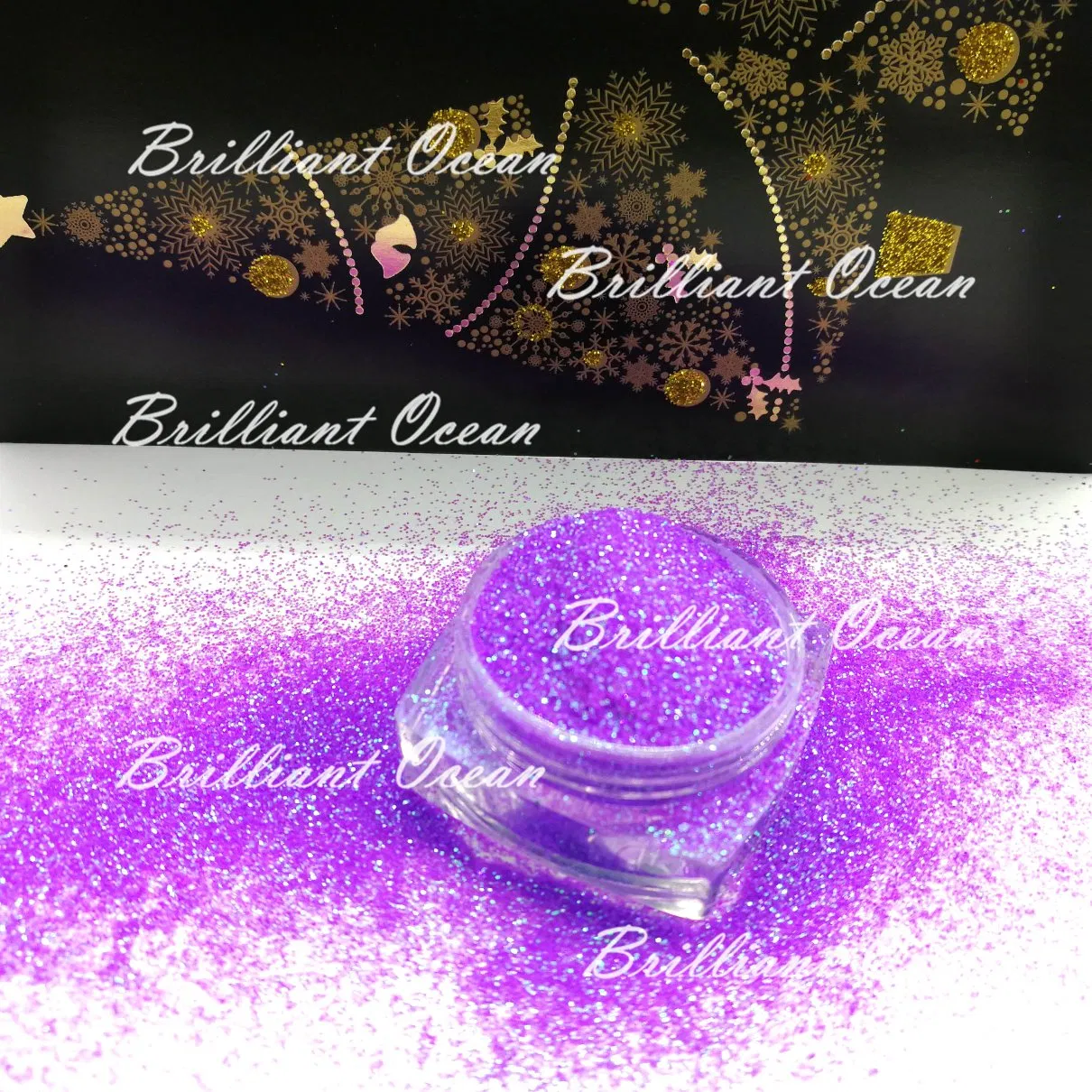 Fine Acrylic Glitter Pigment Powder for Nail Art Tips Design