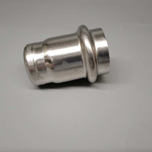 Stop End with Press Fitting, AISI 316L Stainless Steel Pipe Fittings