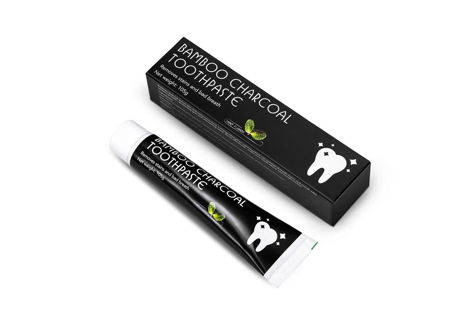 OEM Private Label Organic Best Toothpaste for Teeth Whitening Charcoal Coconut Toothpaste