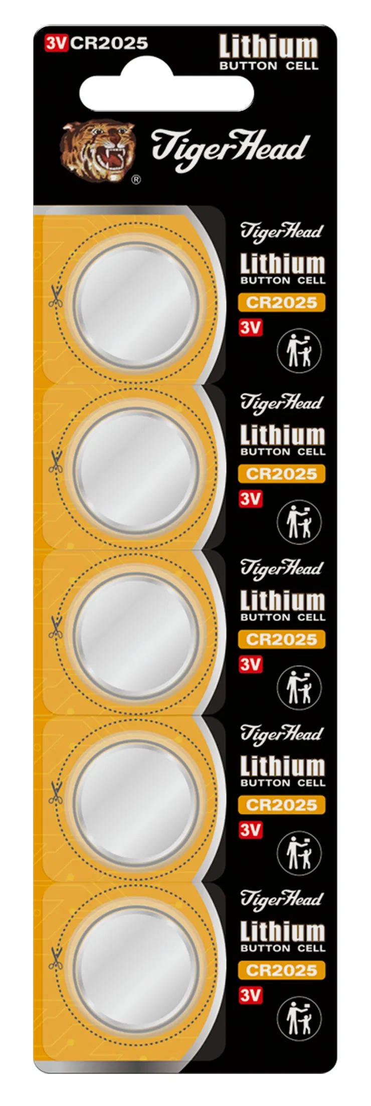 Button Cell Cr2032 High Capacity 150mAh 170mAh Lithium Button Cell 8-Blister Battery