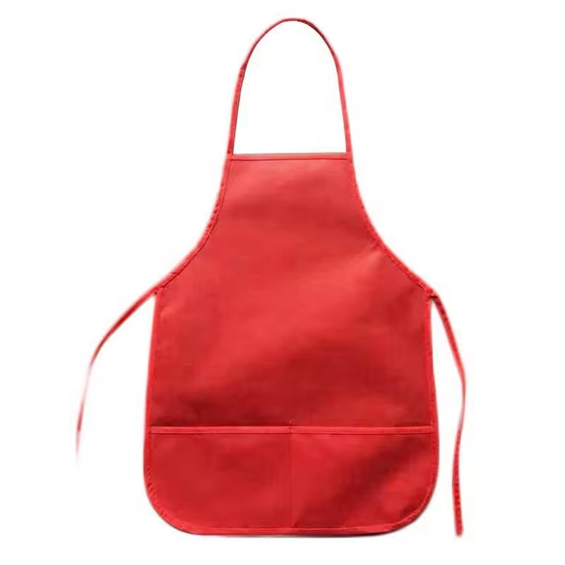 Custom Logo Kids Drawing Painting Biodegradable Paper Non Woven Disposable Aprons
