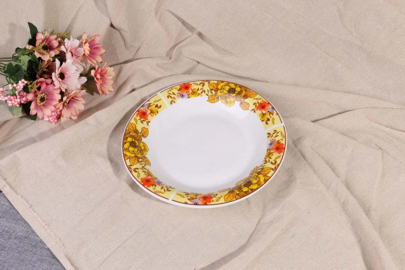 9.2"Soup Plate Round Decal Porcelainware Ceramics Tableware