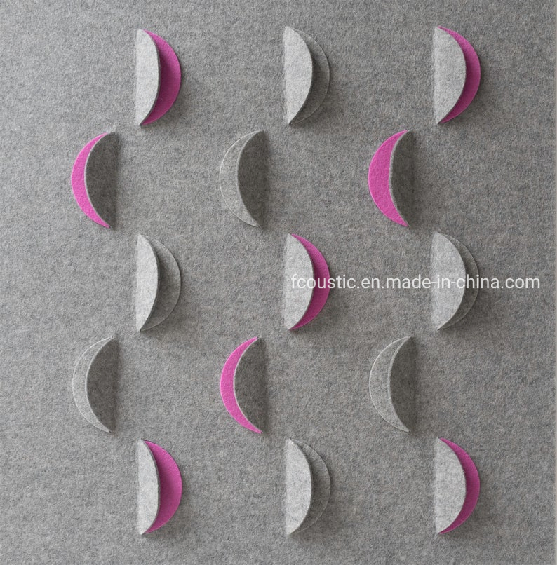New Design 3D Wall & Deco Acoustic Felt Wool Polyester Wallpapers Ceiling Panel