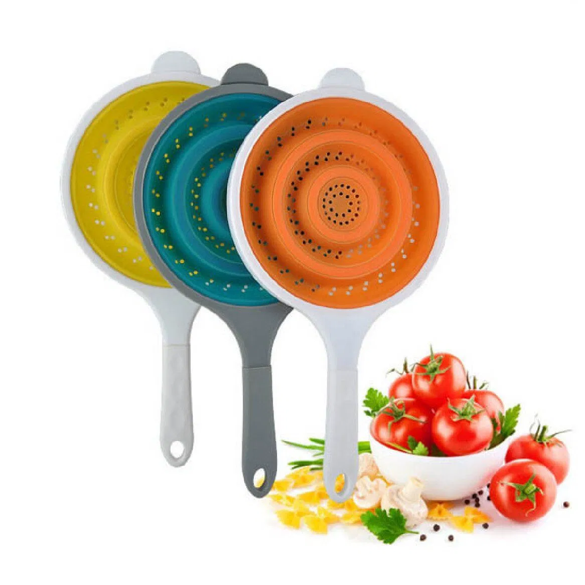 Silicone Folding Funnel Strainer Any Size and Any Color Custom