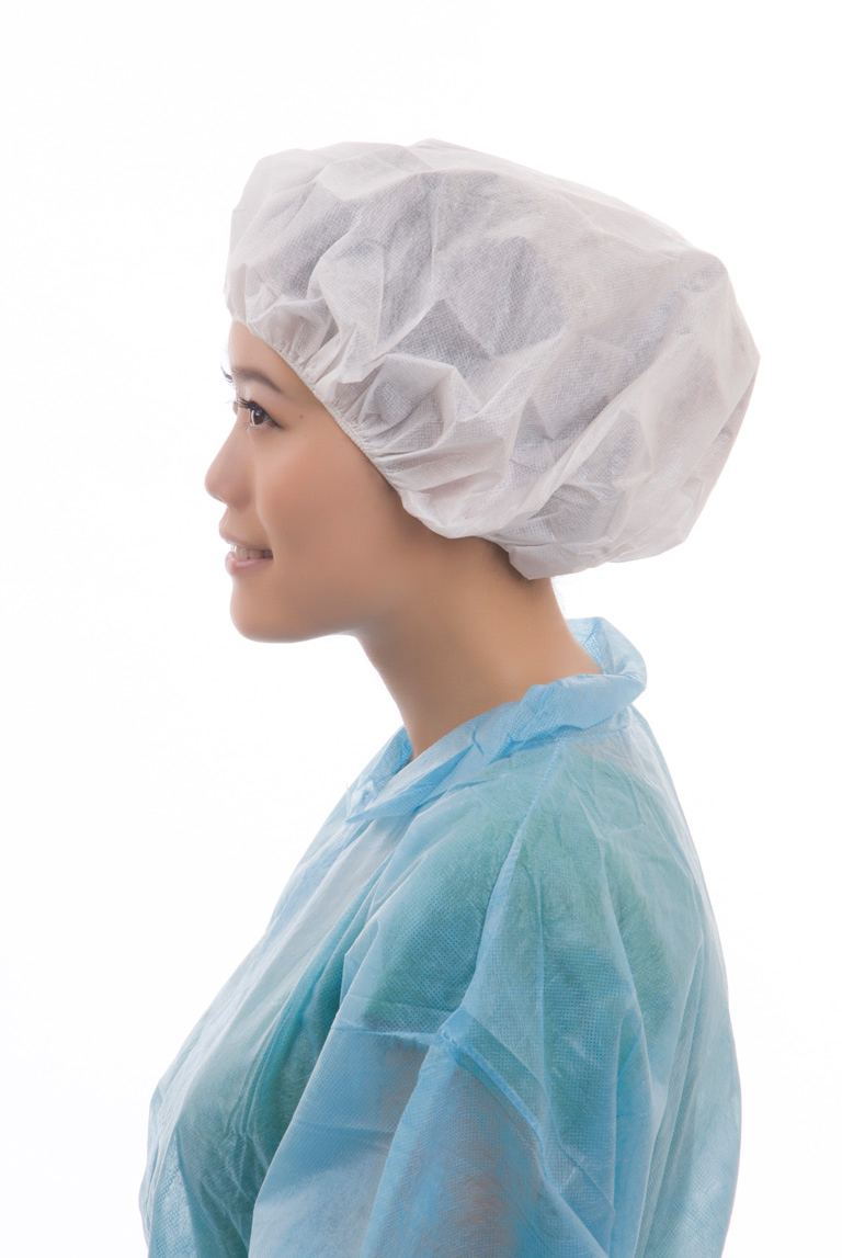 Soft Non-Woven Disposable Bouffant Cap for Hospital/Healthcare/Beauty/Lab/Hygiene/Food Industry/Factory/Wholesale