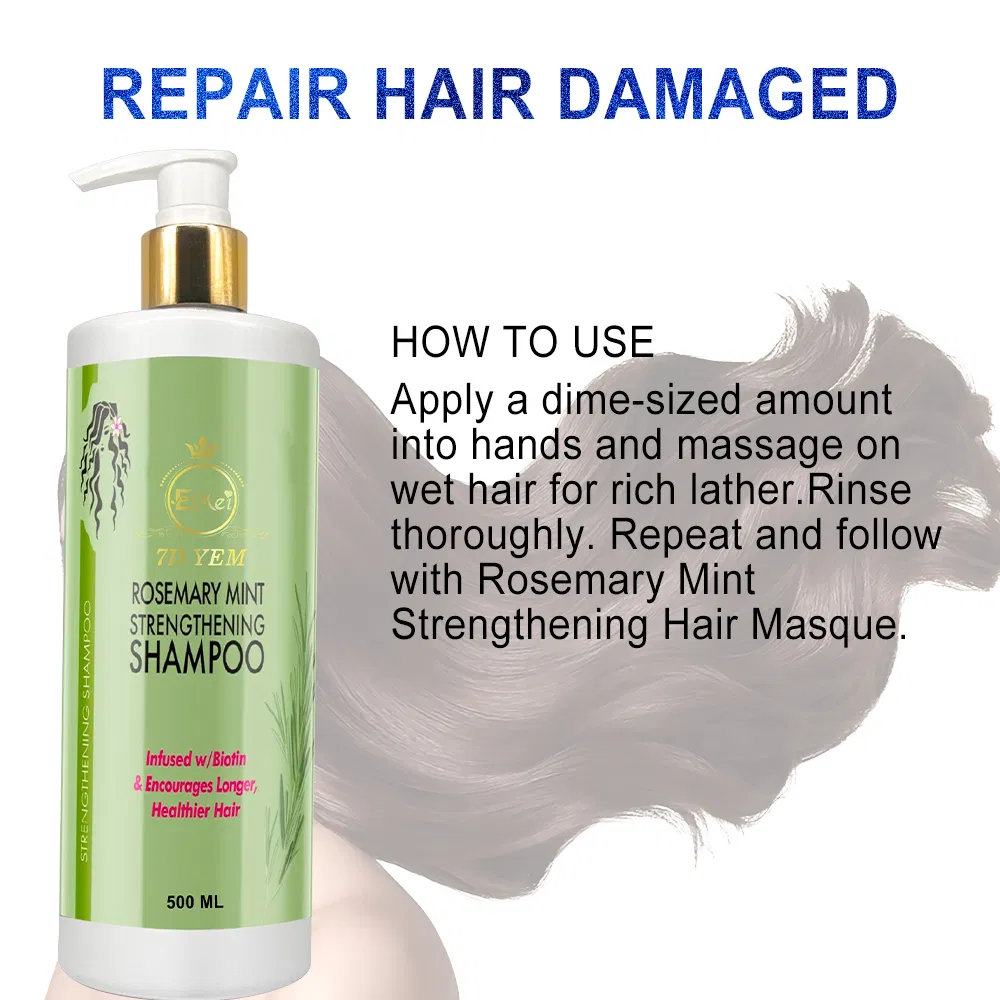 Wholesale Customization Natural Hair Growth to Prevent Hair Loss Soften Hair Strengthen Rosemary Mint Shampoo