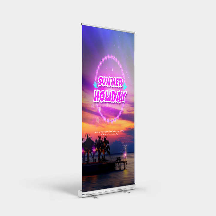 Customized Show Retractable Quality Promotional / Outdoor Banners Stand Roller Banner