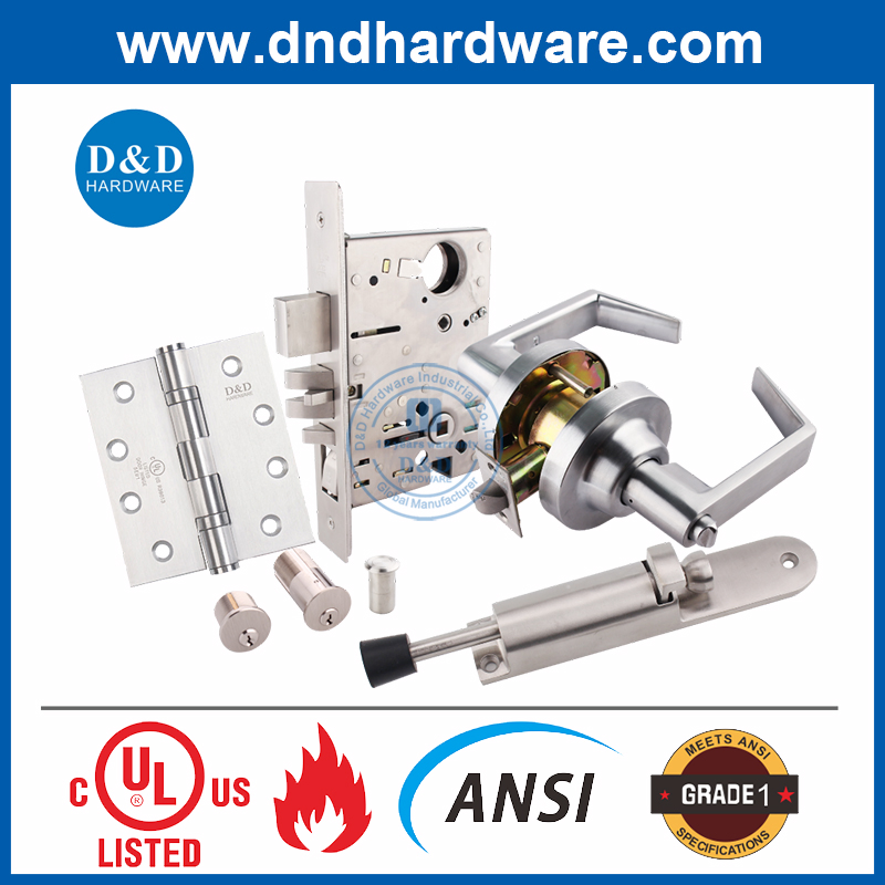 SS304 European Fire Escape Door Handle Cross Bar Length Panic Exit Lock