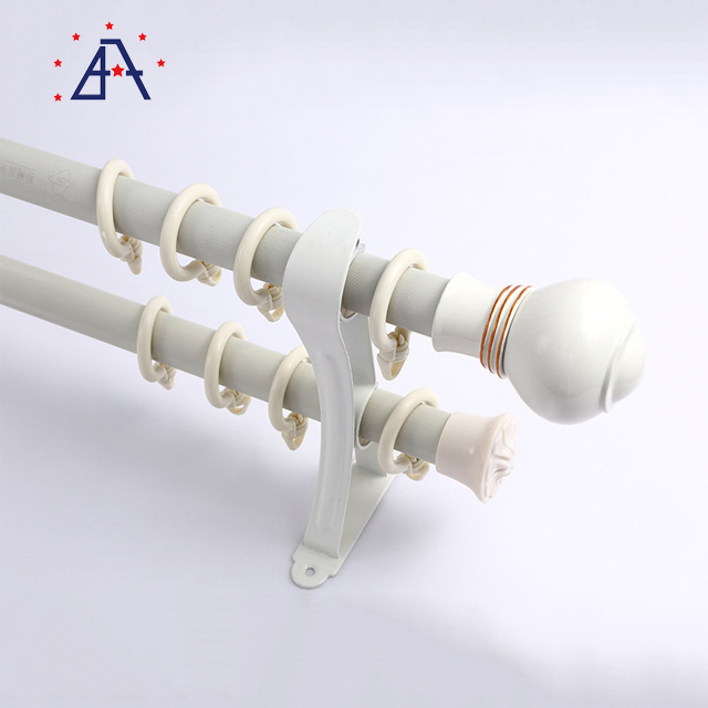 28mm 35mm Curtain Rod Wholesale Custom Aluminum Curtain Rods Double Rod and Track Curtain Rail Rod