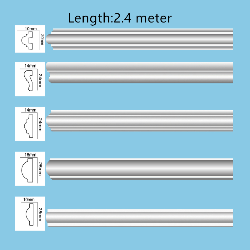 Popular New Factory Price Skirting Ceiling Cornice Mold Decorative PU Crown Moulding