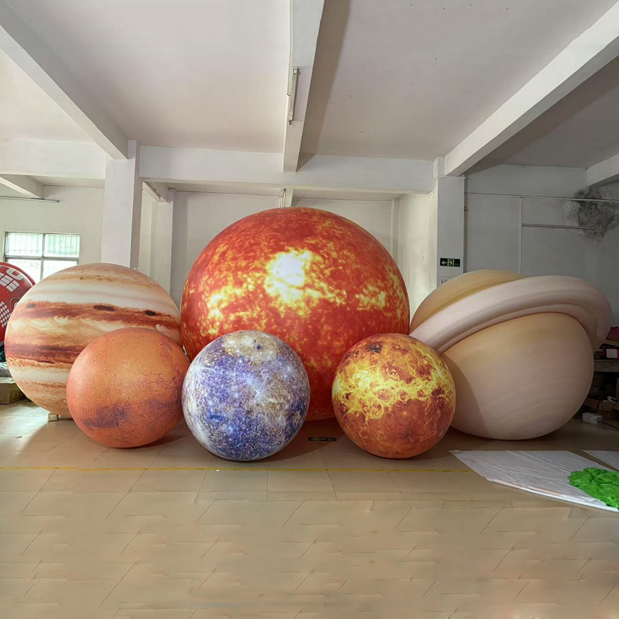 Inflatable PVC Balloon Galaxy Nine Planets for Outdoor Event Party