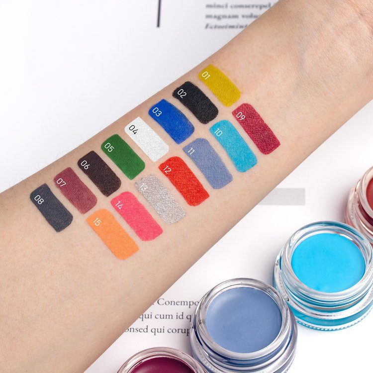 15-Colors Hydra Water Activated Eyeliner Mineral Gel for Eye Factory Direct