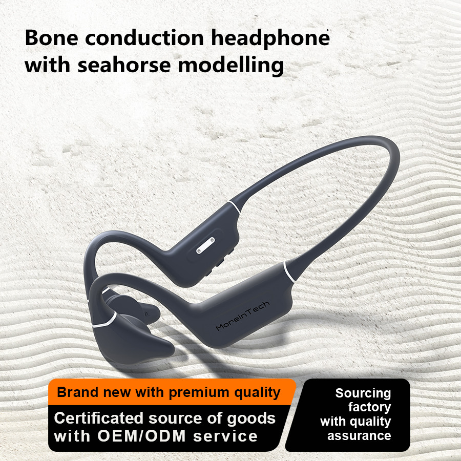 Bluetooth Headset Manufacturer of Bone Conduction Headphone Sport Earphone Custom Logo Es-988PRO Grey, Red, Beige